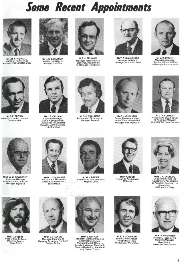 L Duulroo Staff News Appointments Dec 1976