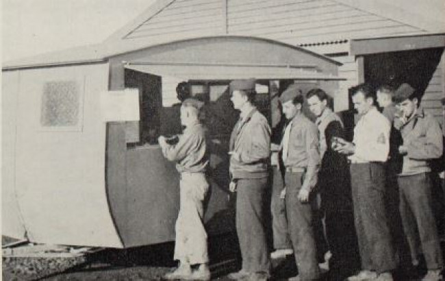 Staff News Dec 1962 1943 US Marine mobile bank