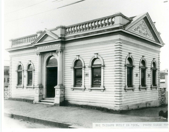 Taihape premises built in 1906 photo taken 1919 resized for web
