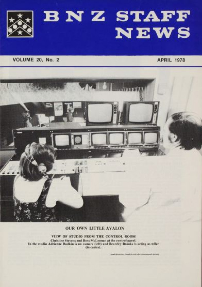 BNZ Staff News cover April 1978