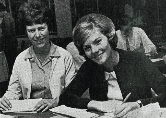 Girls of computer centre Staff News June 1967 2 of 2img