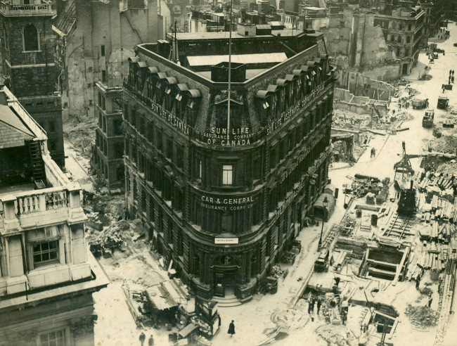 London premises after the blitz of 10 May 1941
