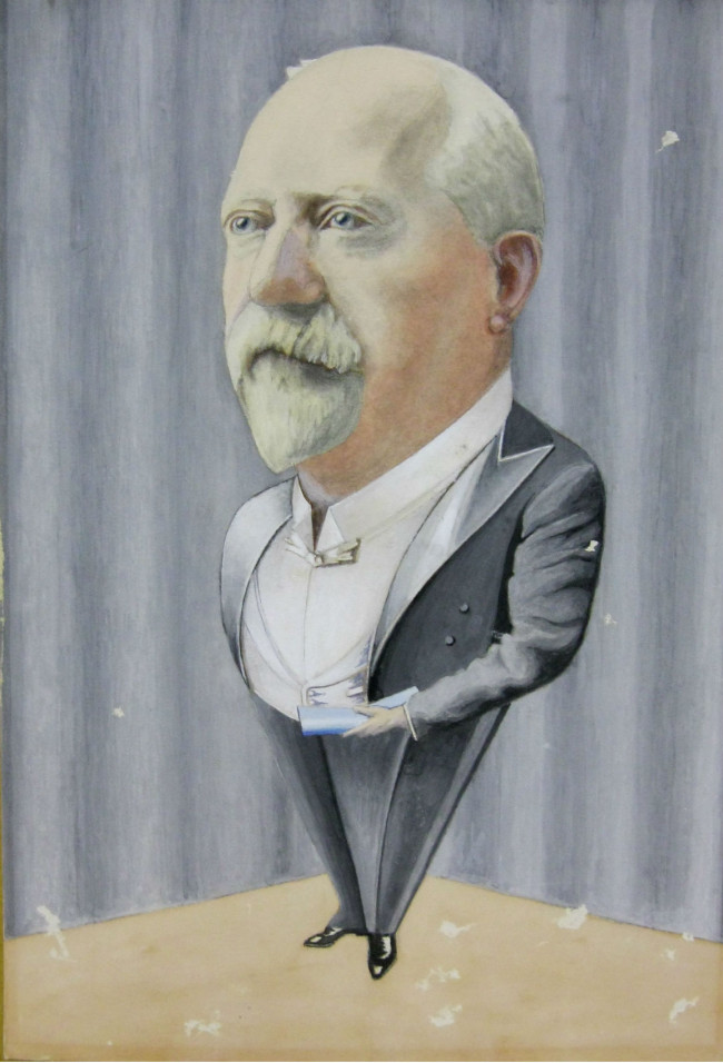 Sir Harold Beauchcamp Caricature